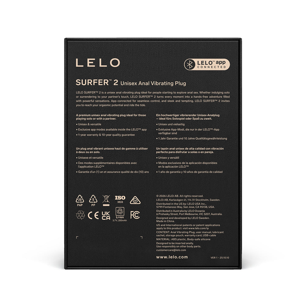 TESTER - LELO SURFER™ 2 Black