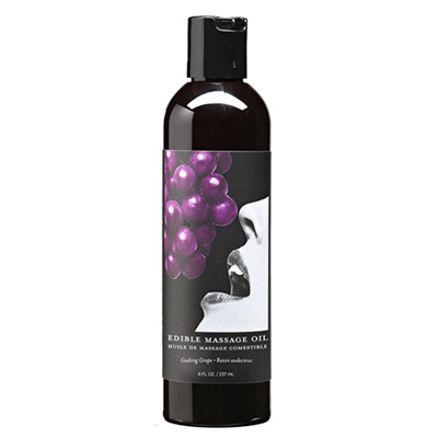 Edible Massage Oil Grape 8 fl oz / 237 ml - Sexy Living
