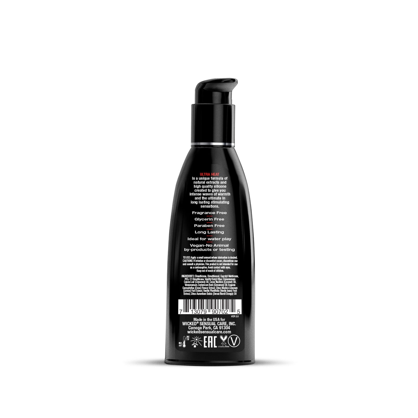 Ultra Heat Silicone Lube 2 oz - Sexy Living
