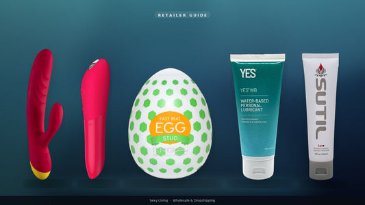 Canadian wholesale starter lineup: ROMP Jazz, We-Vibe Tango X, TENGA Egg Stud, YES WB, SUTIL Luxe