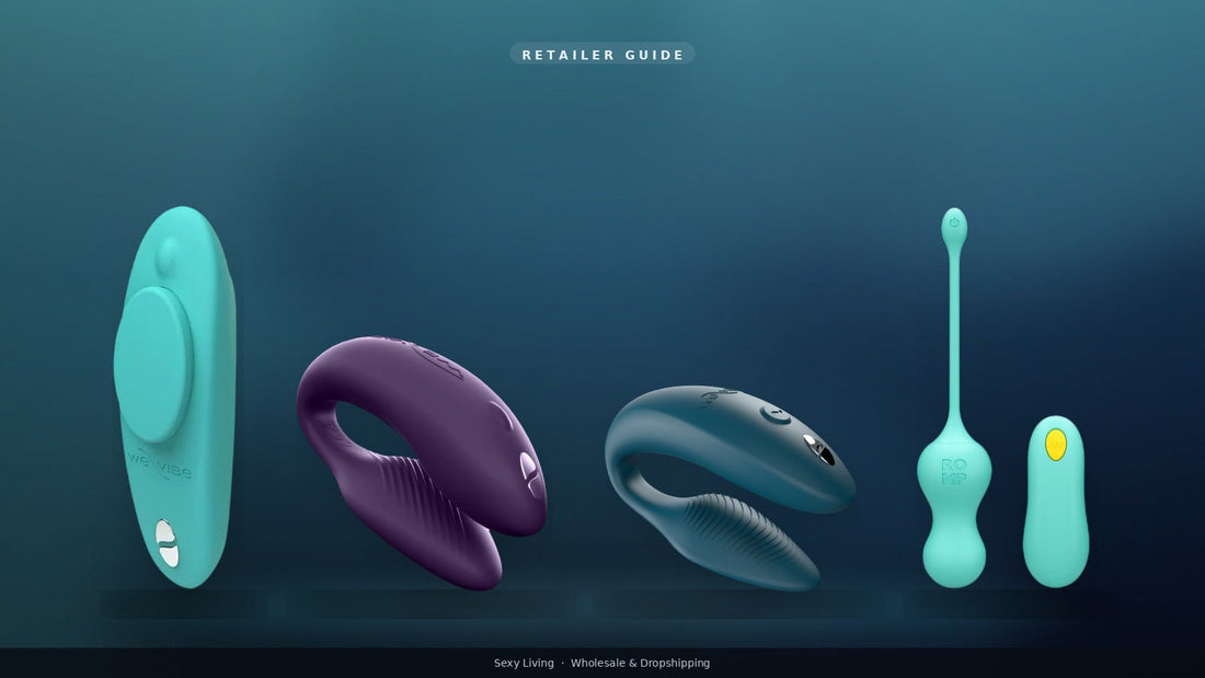 Wearable vibrators retailer guide lineup: We-Vibe Moxie+, Chorus, Sync 2, ROMP Cello