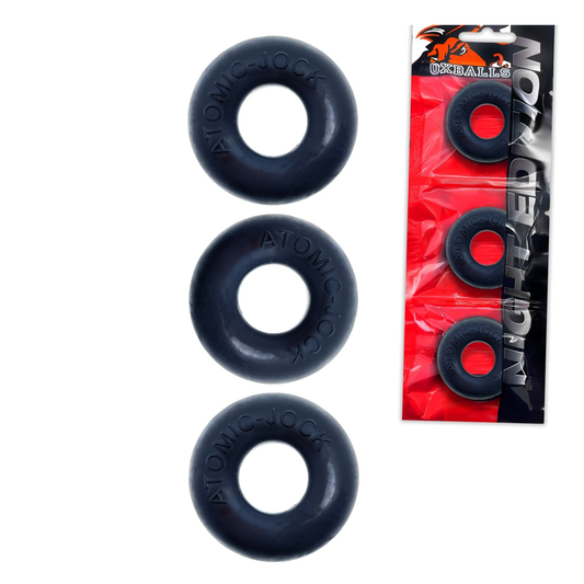 RINGER, cockring 3-pack - PLUS+SILICONE special edition -  NIGHT - Sexy Living