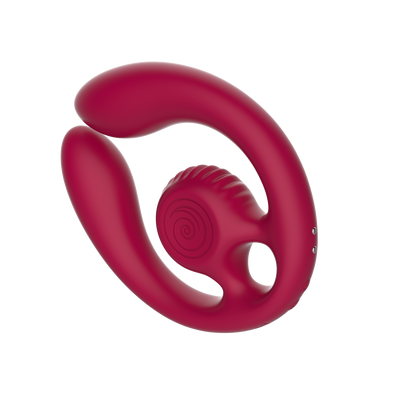 SVibe Snail GIZI Duo Couples Stimulator, burgundy