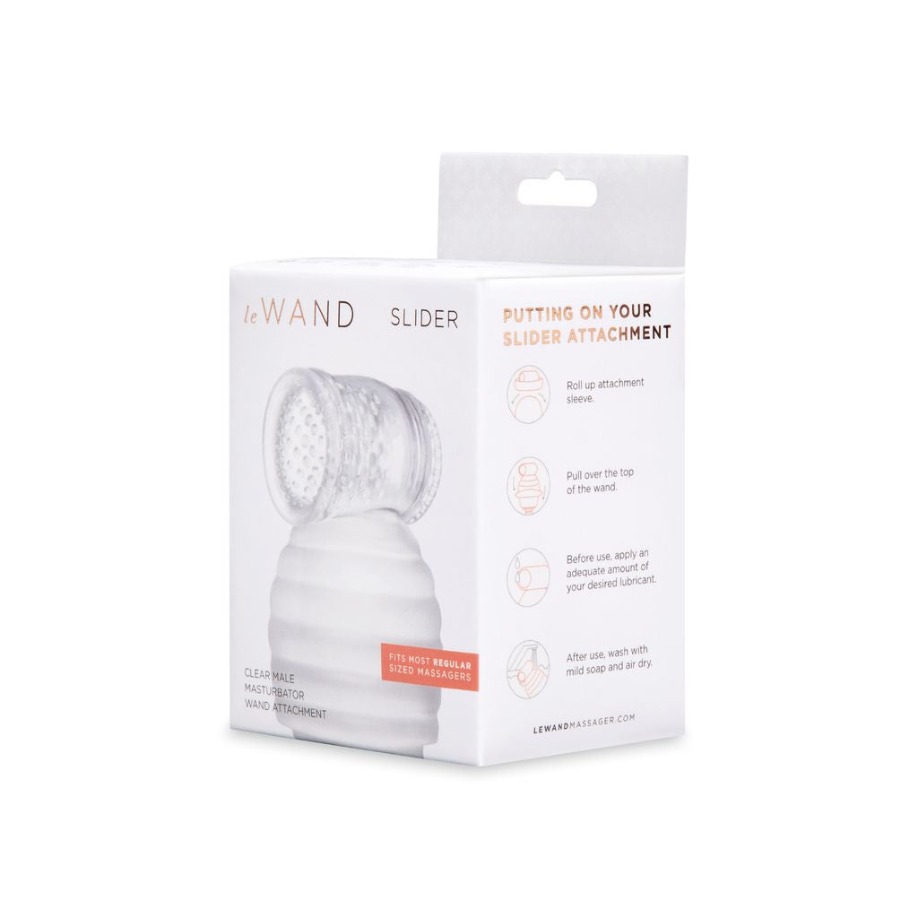 TESTER - LE WAND CLEAR MALE MASTURBATOR WAND ATTACHMENT