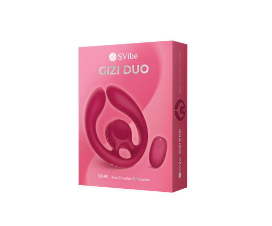 SVibe Snail GIZI Duo Couples Stimulator, burgundy