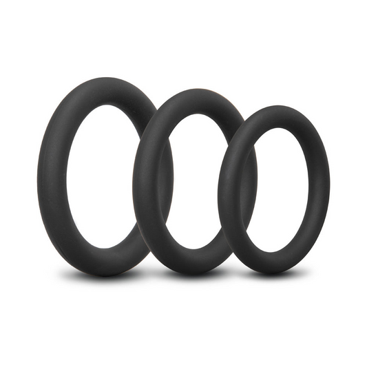b-Vibe Snug Ring Lite 3-Pack Silicone Cock Ring