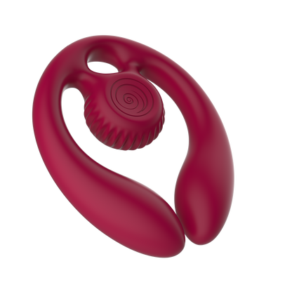 SVibe Snail GIZI Duo Couples Stimulator, burgundy