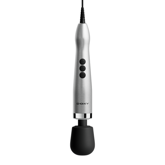Doxy Die Cast Max Plug-In Wand Massager (Silver)