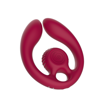 SVibe Snail GIZI Duo Couples Stimulator, burgundy