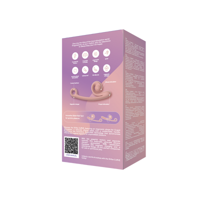 SVibe Snail CURVE vibrator, peachy pink