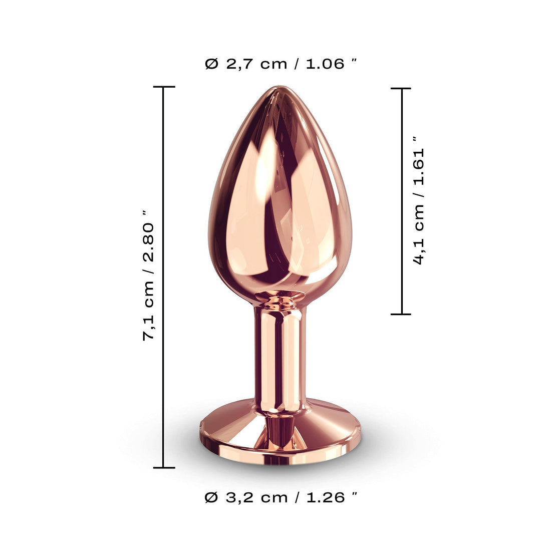 Diamond Plug Rose Gold - Sexy Living