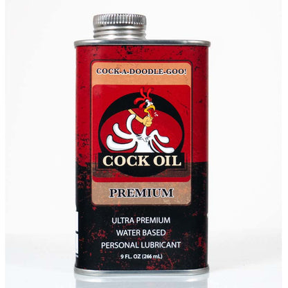 Cock Oil Water-Based Lubricant – Metal Can with Inner Plastic Liner 9 oz
