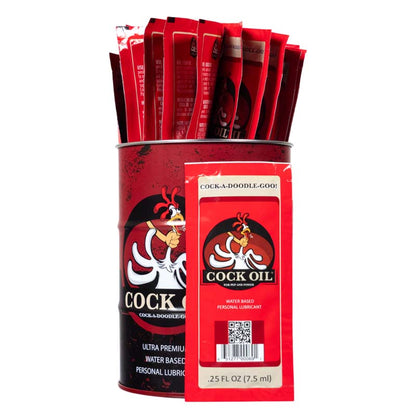 Collector’s Edition Cock Oil Branded Drum – With 25 Foil Packets