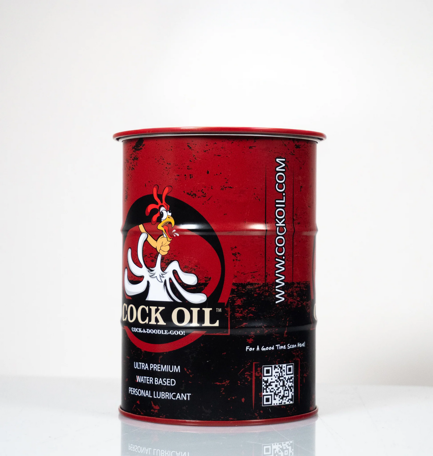 Collector’s Edition Cock Oil Branded Drum – Empty