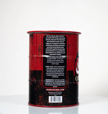 Collector’s Edition Cock Oil Branded Drum – Empty