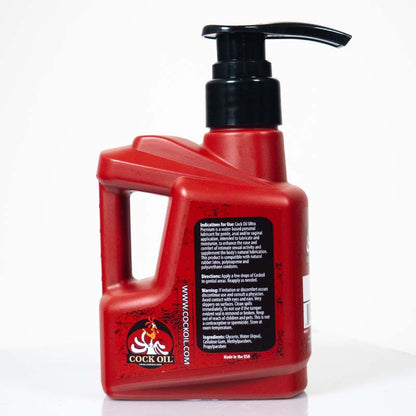 Cock Oil Water-Based Lubricant – Plastic Bottle with Pump Top 10 oz