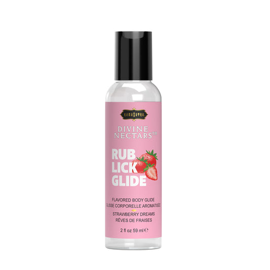 Divine Nectars Flavored Body Glide Strawberry Dreams 2 fl oz