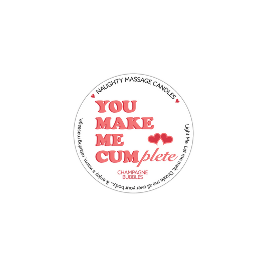 YOU MAKE ME CUMPLETE - NAUGHTY MINI MASSAGE CANDLE - Sexy Living