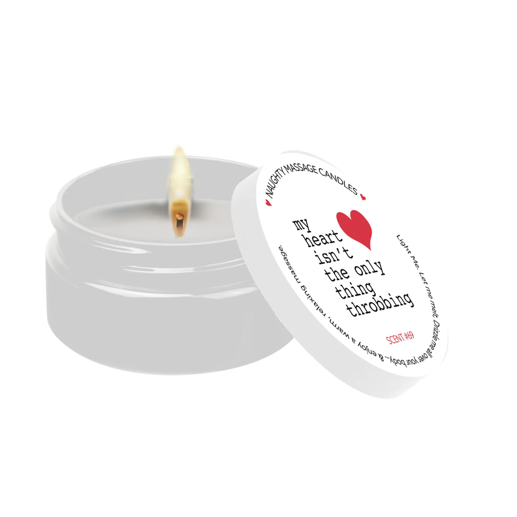 THROBBING HEART - NAUGHTY MINI MASSAGE CANDLE - Sexy Living