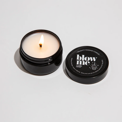 BLOW ME - NAUGHTY MINI MASSAGE CANDLE - Sexy Living