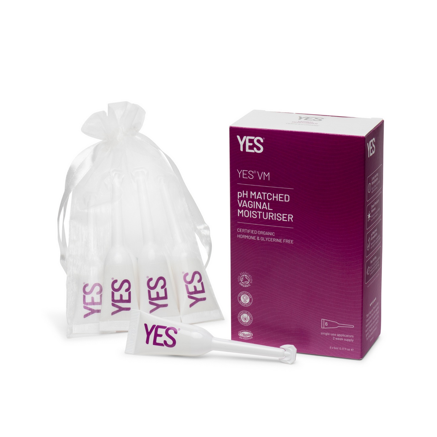 YES LUBRICANTS Vaginal Moisturiser Apps 6x5ml personal lubricant