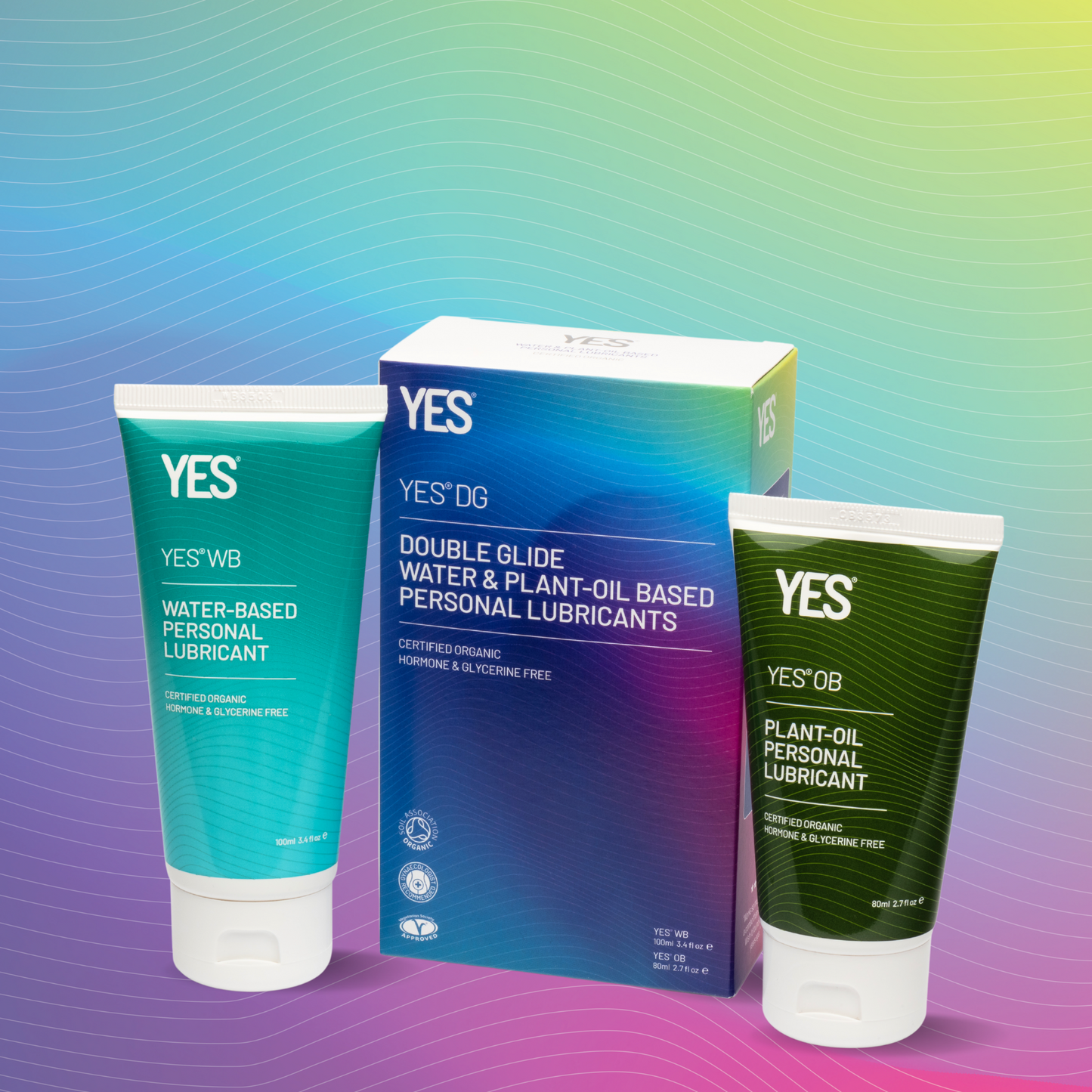 YES LUBRICANTS DG (Double Glide) WB Water Based and OB Plant-Oil Based