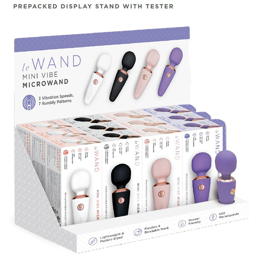 LE WAND Mini Micro Wand Prepacked Counter Display