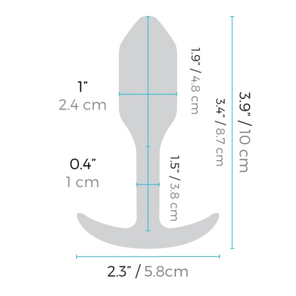 TESTER - VIBRATING SNUG PLUG | S | ORANGE