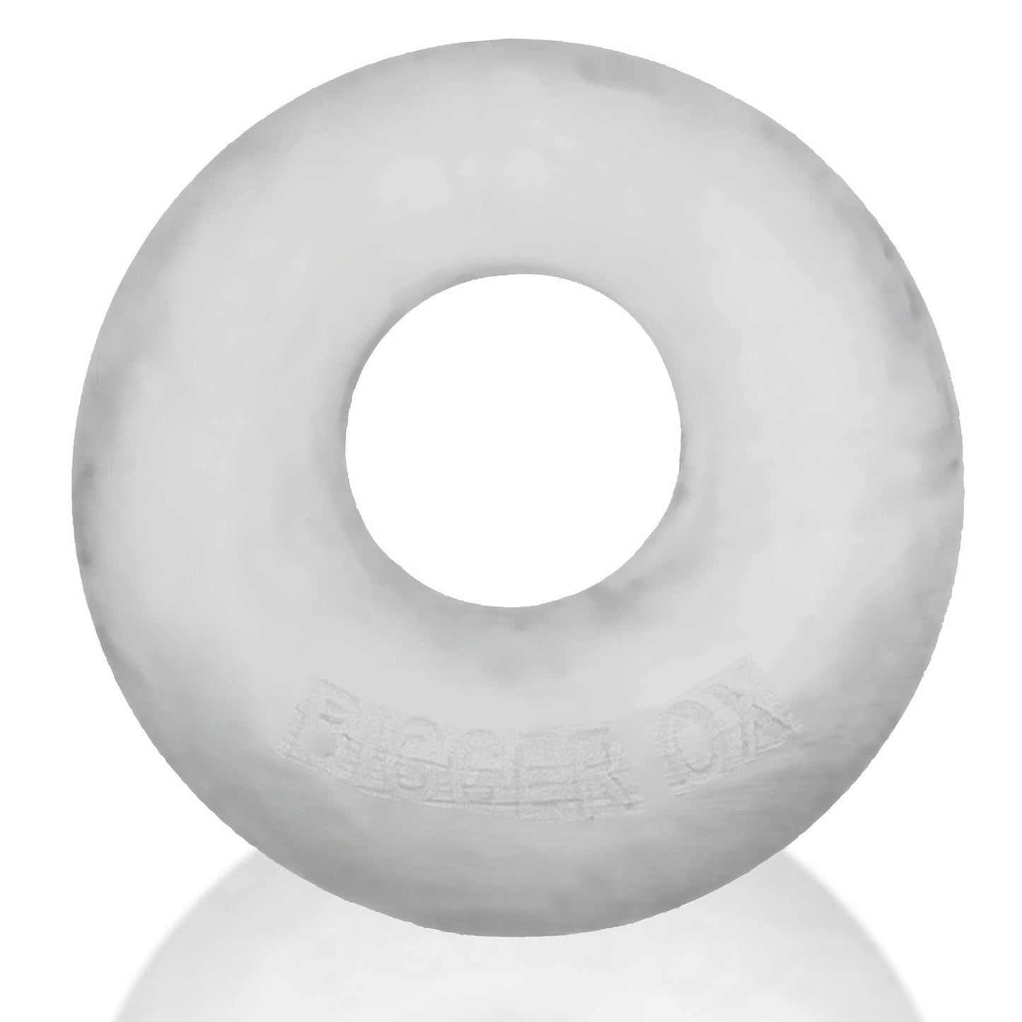 BIGGER OX, thicker bulge maker super mega-stretch cockring - CLEAR ICE