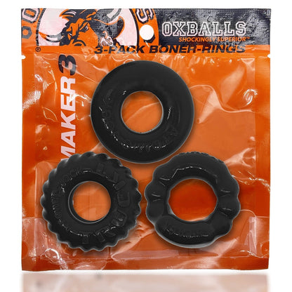 BONEMAKER 3-pack boner cockring kit - Sexy Living