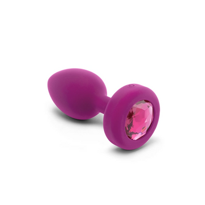 TESTER - VIBRATING JEWEL PLUG | S/M | FUCHSIA