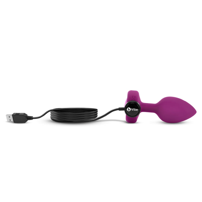 TESTER - VIBRATING JEWEL PLUG | S/M | FUCHSIA