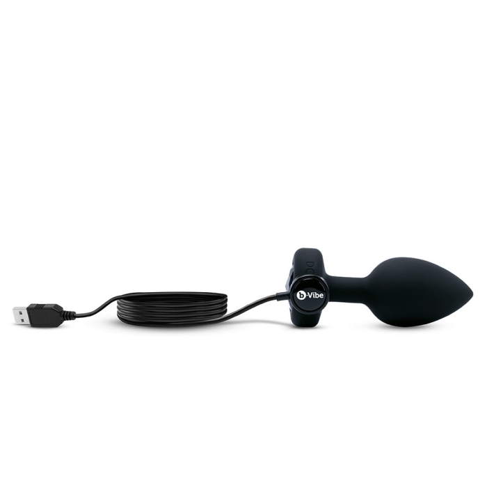 TESTER - VIBRATING JEWEL PLUG | M/L | BLACK