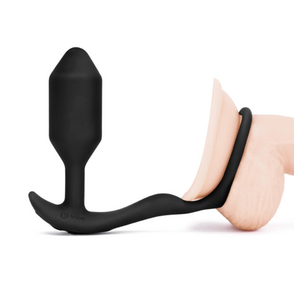 TESTER - VIBRATING SNUG & TUG | M | BLACK