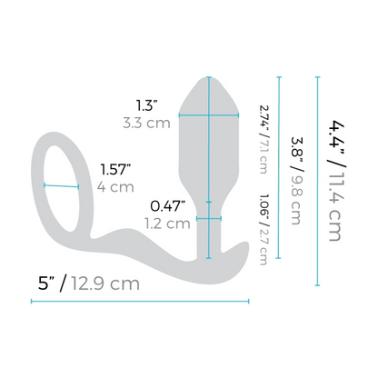 TESTER - VIBRATING SNUG & TUG | M | BLACK