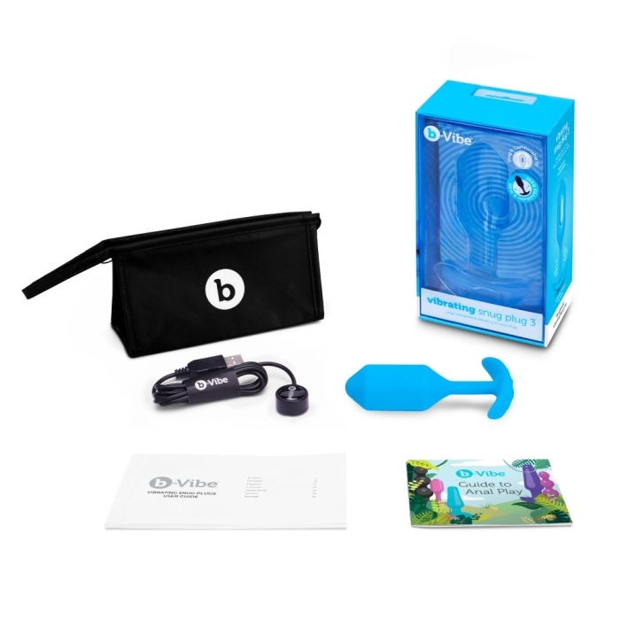 TESTER - VIBRATING SNUG PLUG | L | BLUE