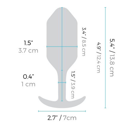 TESTER - VIBRATING SNUG PLUG | L | BLUE