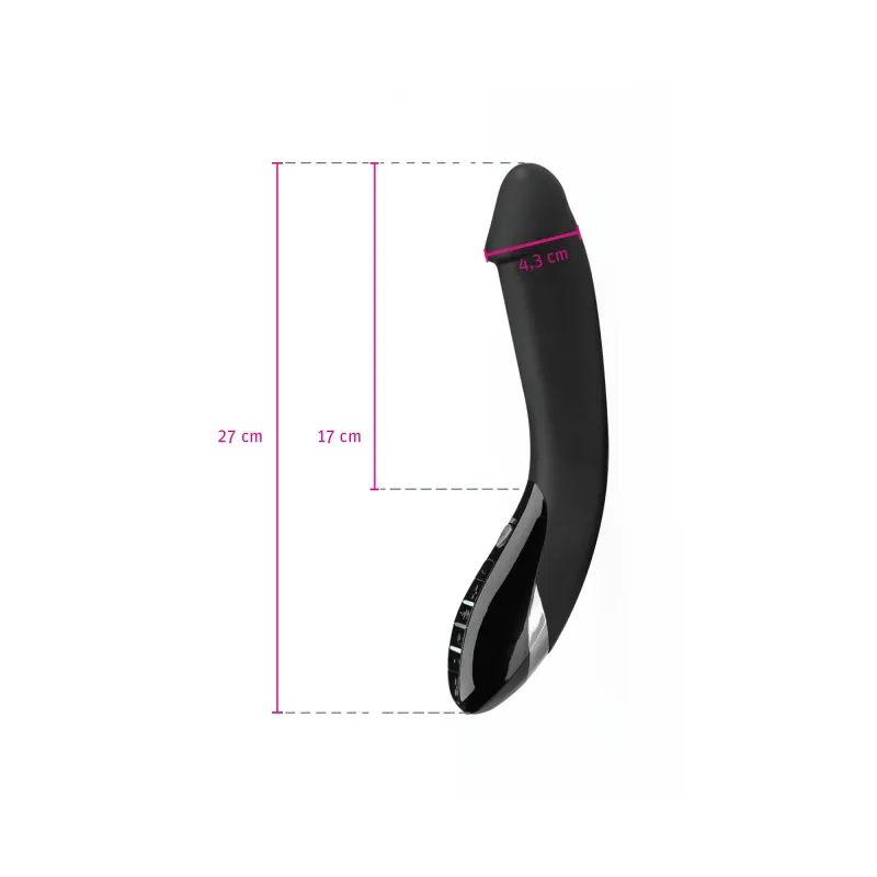 Mystim Tickling Truman eStim Vibrator, Black Edition
