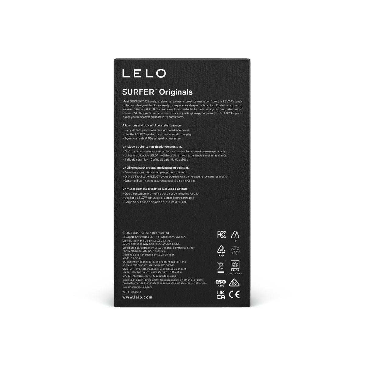 TESTER - LELO SURFER Originals