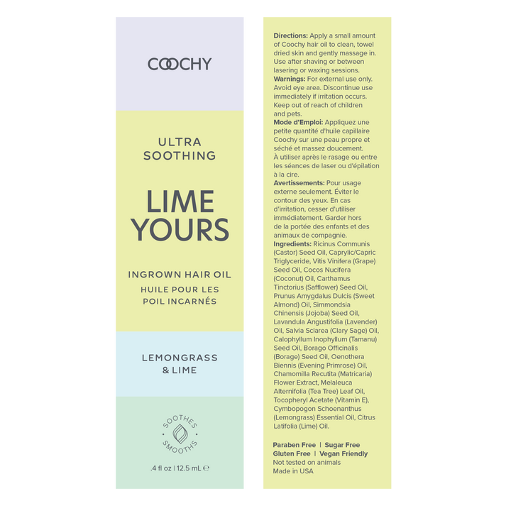 Ultra Soothing Ingrown Hair Oil Lemongrass & Lime - Sexy Living