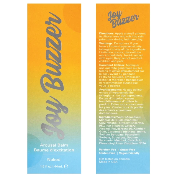 JOY BUZZER Clitoral Arousal Balm - Sexy Living