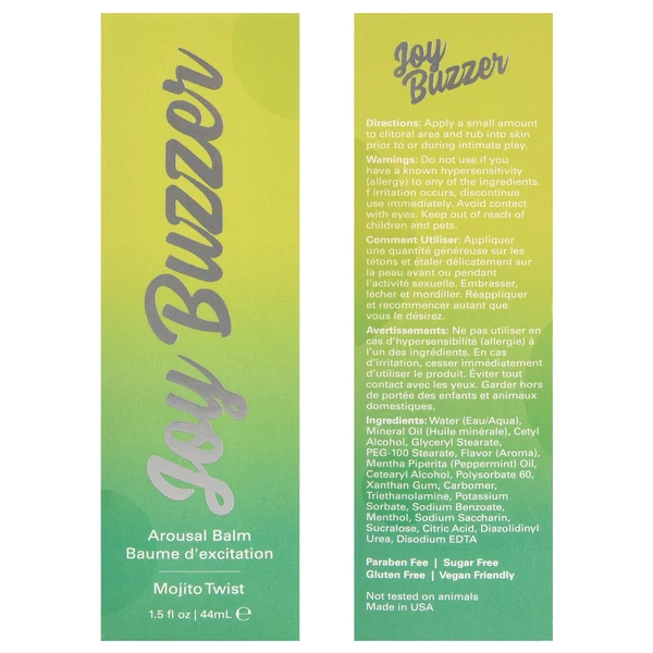 JOY BUZZER Clitoral Arousal Balm - Sexy Living