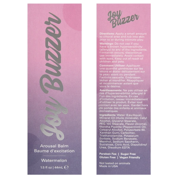 JOY BUZZER Clitoral Arousal Balm - Sexy Living