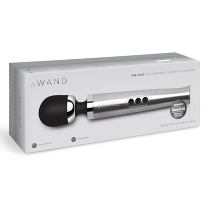 TESTER - Die Cast Rechargeable Vibrating Massager - Silver