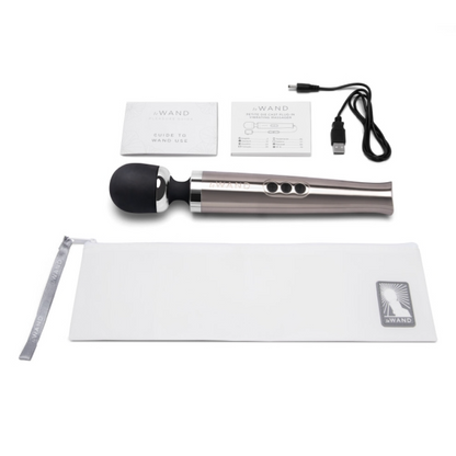 TESTER - Die Cast Rechargeable Vibrating Massager - Silver