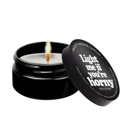 LIGHT ME IF YOU'RE HORNY - NAUGHTY MINI MASSAGE CANDLE - Sexy Living