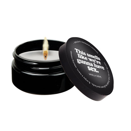 THIS SMELLS LIKE WE'RE GUNNA HAVE SEX - NAUGHTY MINI MASSAGE CANDLE