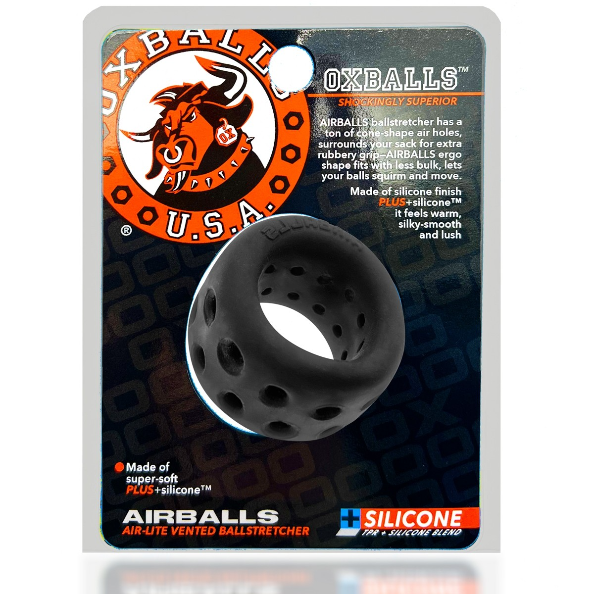 AIRBALLS, air-lite ballstretcher, BLACK ICE