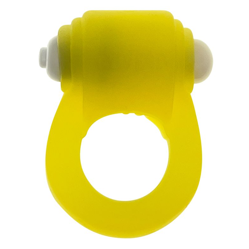 GLOWDICK, cockring with LED, YELLOW ICE