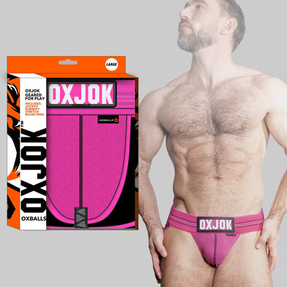 SLINGJOCK, upthrust slider-strap jock, PINK SKY, SMALL